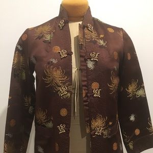 Vintage Chinese Brocade and Embroidered Jacket